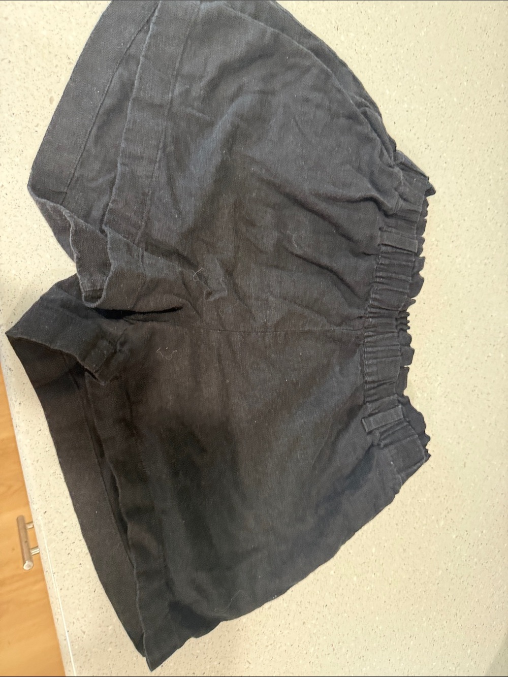 Michael Kors Black Elastic-Waist Casual Shorts